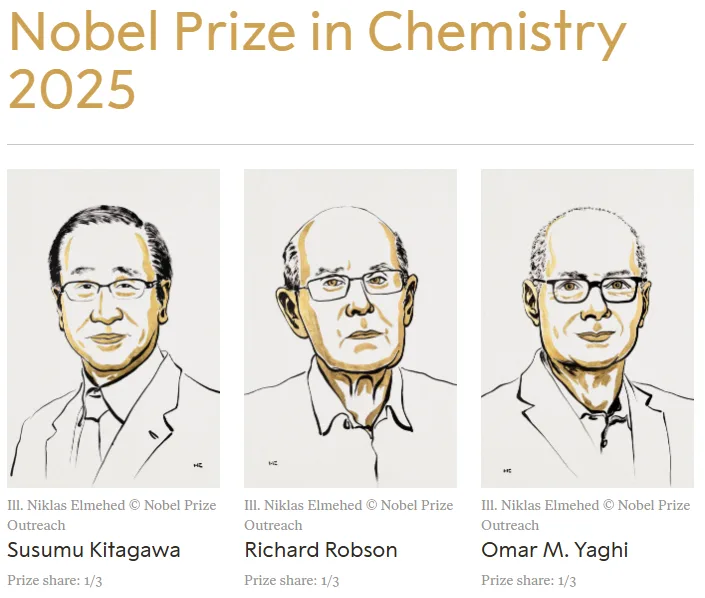 Chemistry Nobel Prize Winners 2025